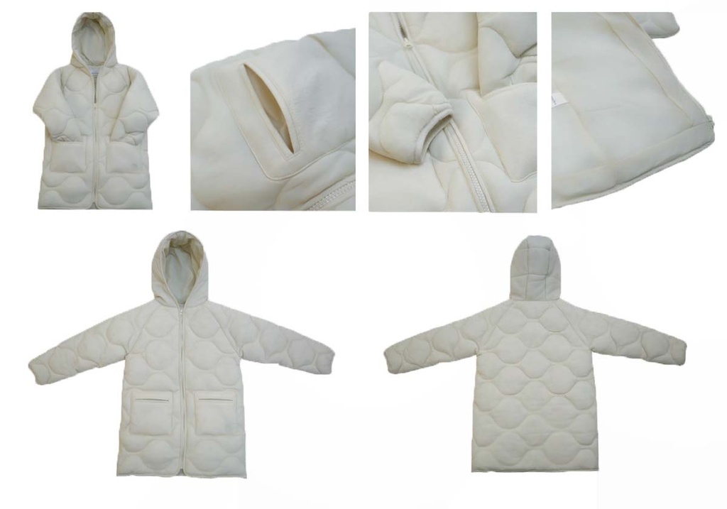 25627 KAPSONLU KAPITONELI UZUN MONT EKRU