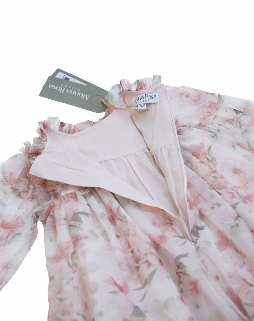 25519 Tulle with Rose Pattern Dress