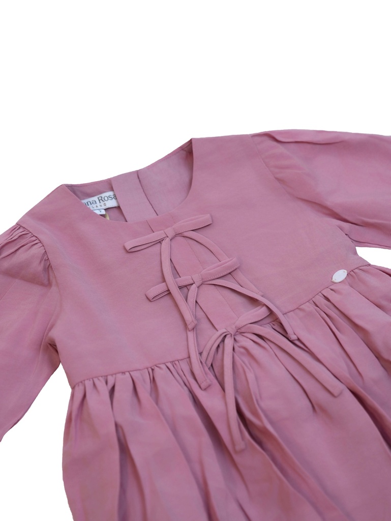 25618 with Ribbon Detail Dress - Pink