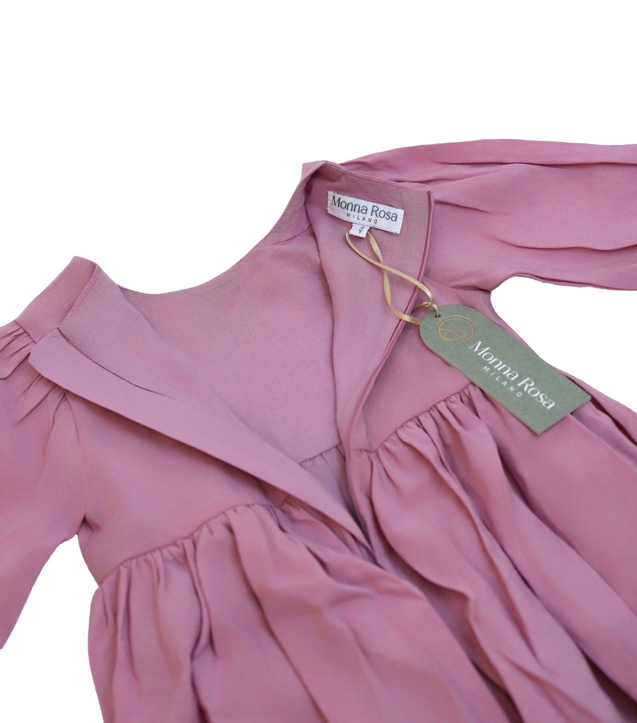 25618 with Ribbon Detail Dress - Pink