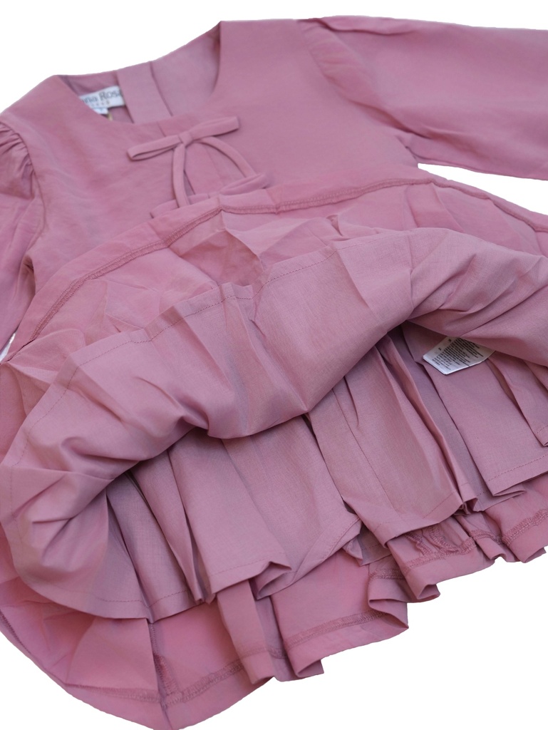 25718 with Ribbon Detail Dress - Pink