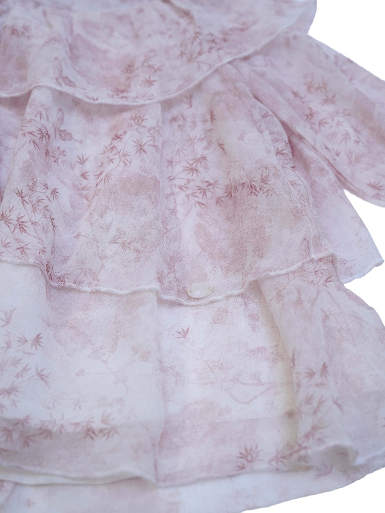 25517 Layered Tencel Dress - Pink