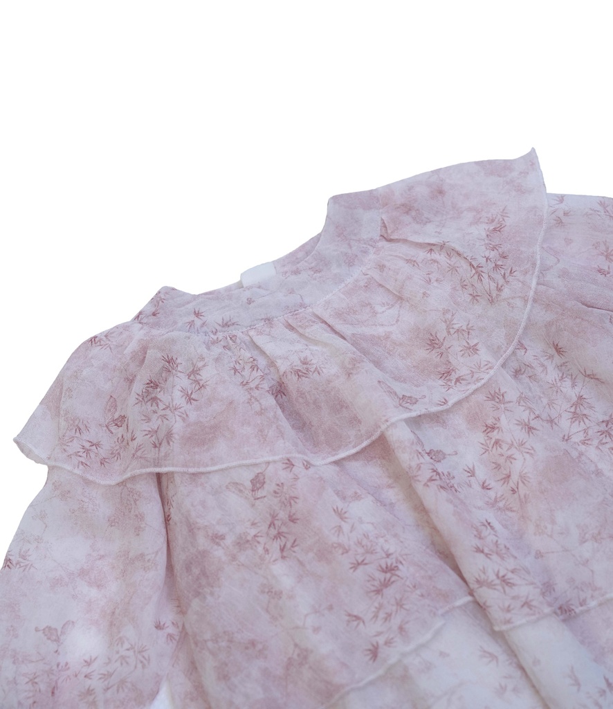 25517 Layered Tencel Dress - Pink