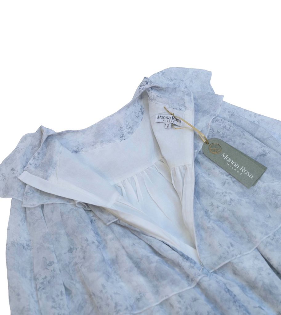 25717 Layered Tencel Dress - Blue