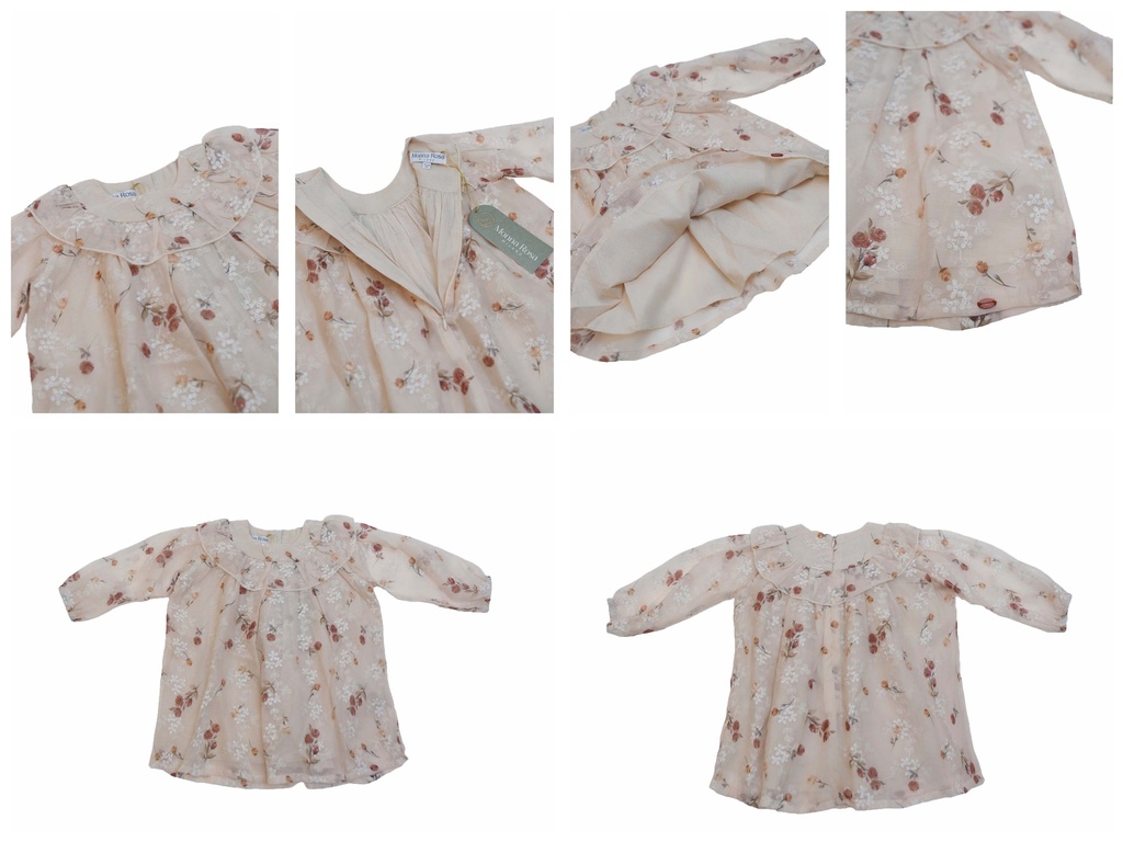 25515 BRODE DESENLI BASKILI ELBISE