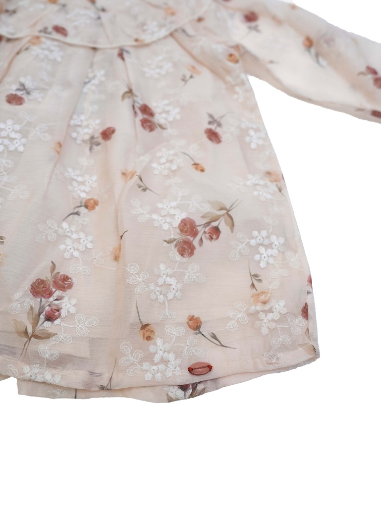 25515 BRODE DESENLI BASKILI ELBISE