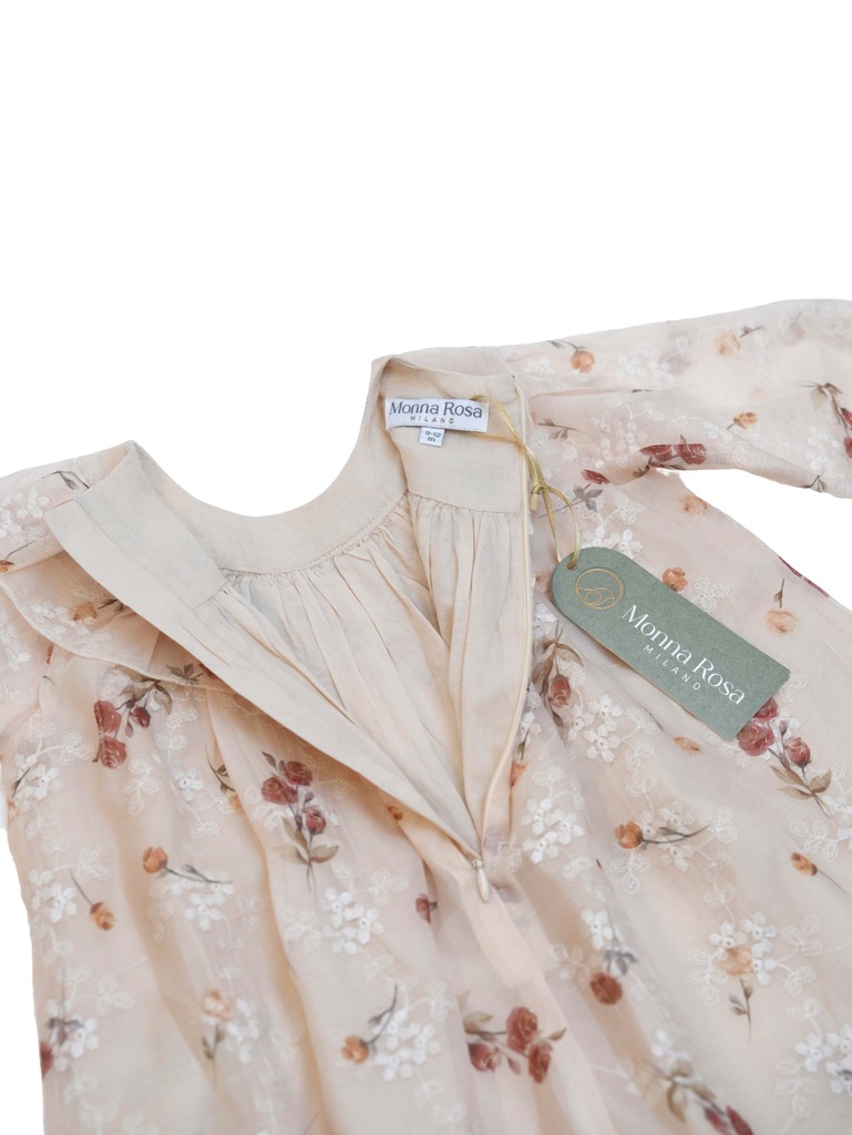 25515 BRODE DESENLI BASKILI ELBISE