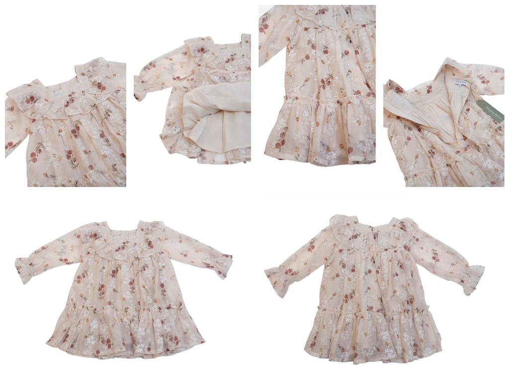 25615 BRODE DESENLI BASKILI ELBISE