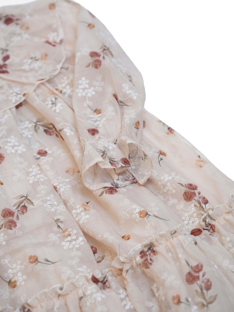 25715 BRODE DESENLI BASKILI ELBISE