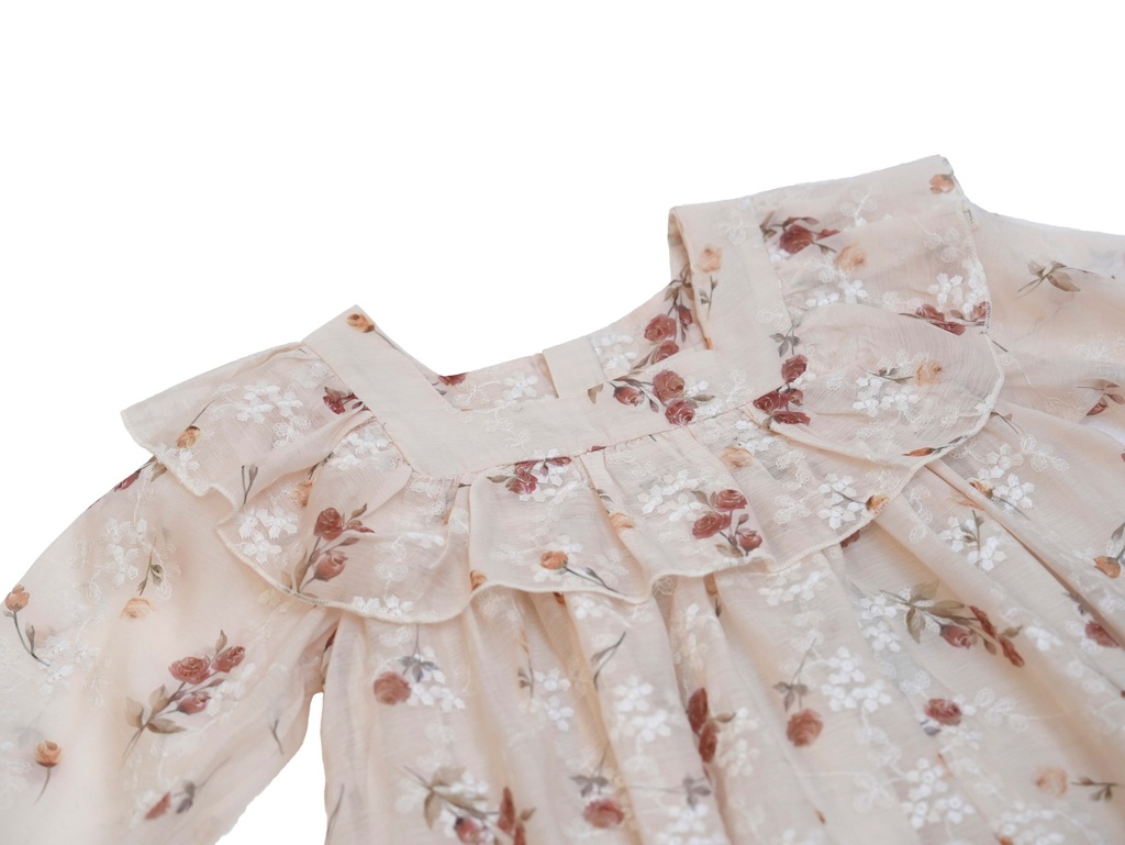 25715 BRODE DESENLI BASKILI ELBISE