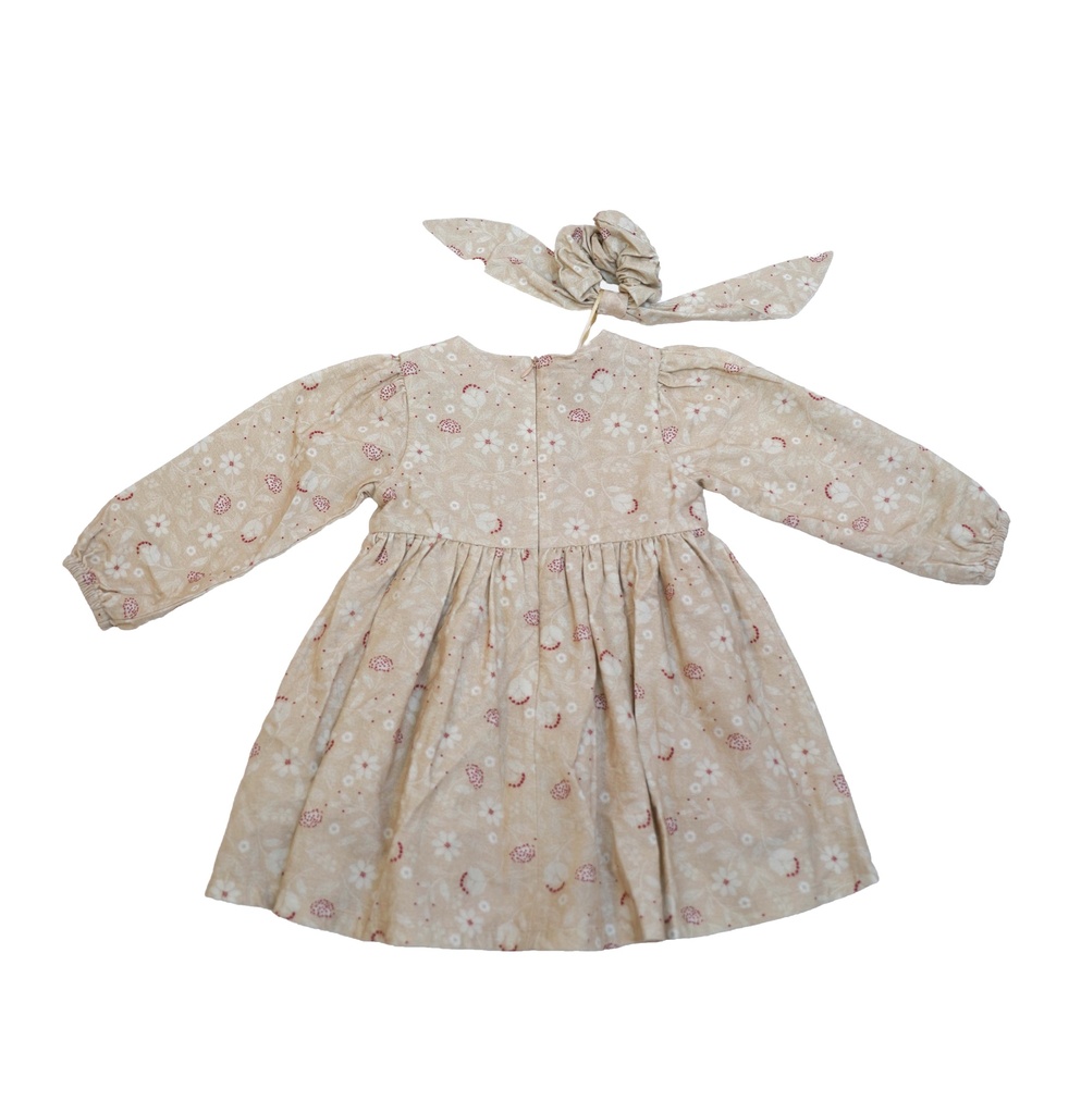 25612 PAMUK DANTEL DETAYLI TOKA AKSESUARLI ELBISE  