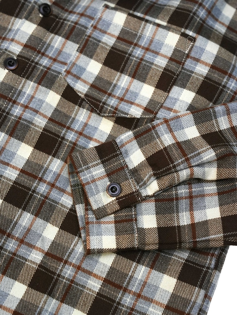 25732 ERKEK EKOSE GÖMLEKLİ 3'LÜ TAKIM BEJ