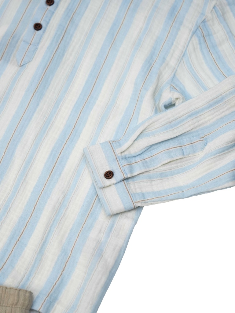 26223 ERKEK KAPŞONLU GÖMLEK PANTOLON 2'Lİ TAKIM BEJ