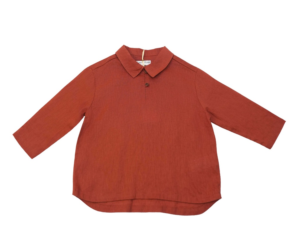 26124 ERKEK KETEN GÖMLEK PANTOLON 2'Lİ TAKIM TURUNCU