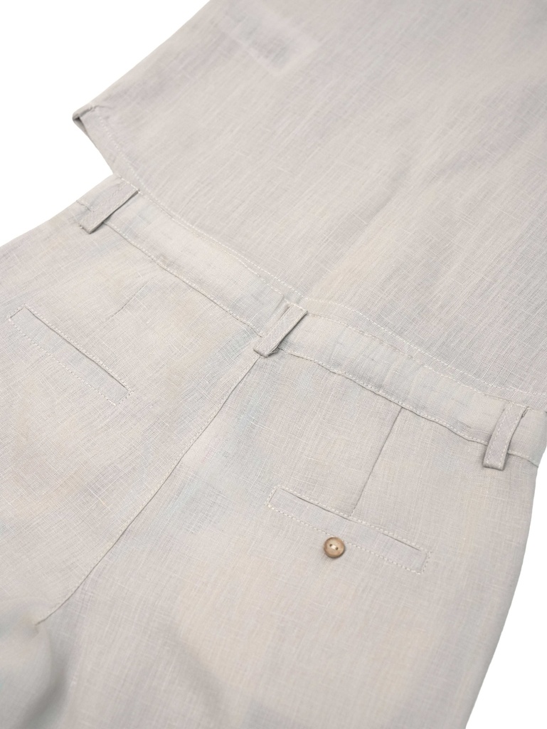 26225 ERKEK GÖMLEK ŞORT 2'Lİ TAKIM BEJ