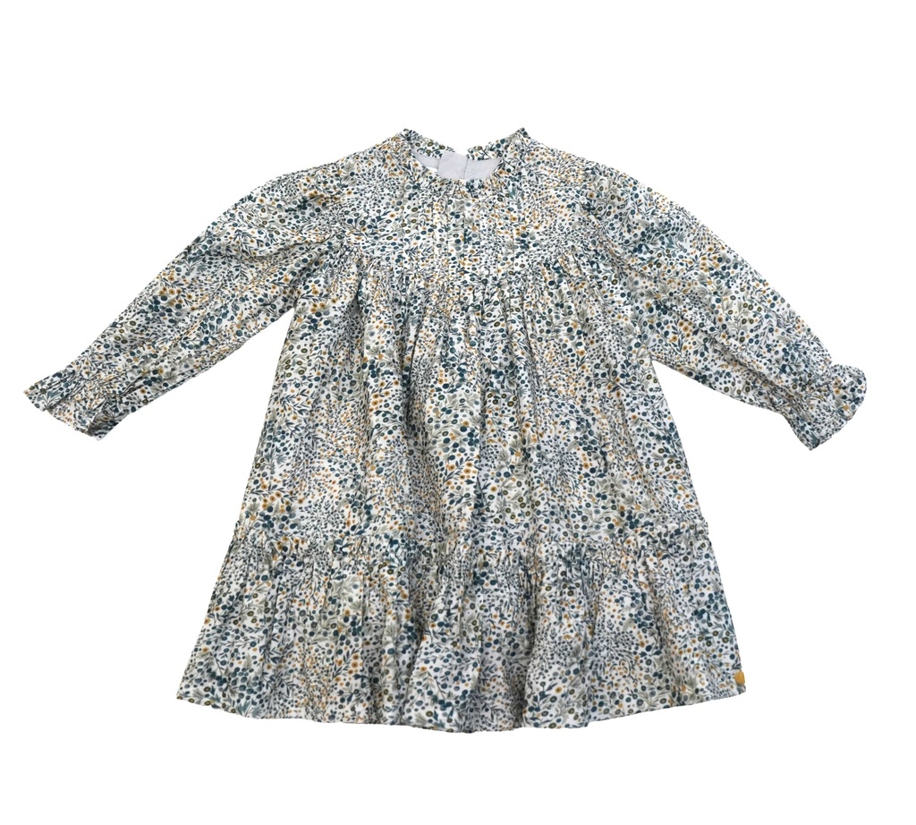 26109 ÇİÇEKLİ ELBİSE DESENLİ