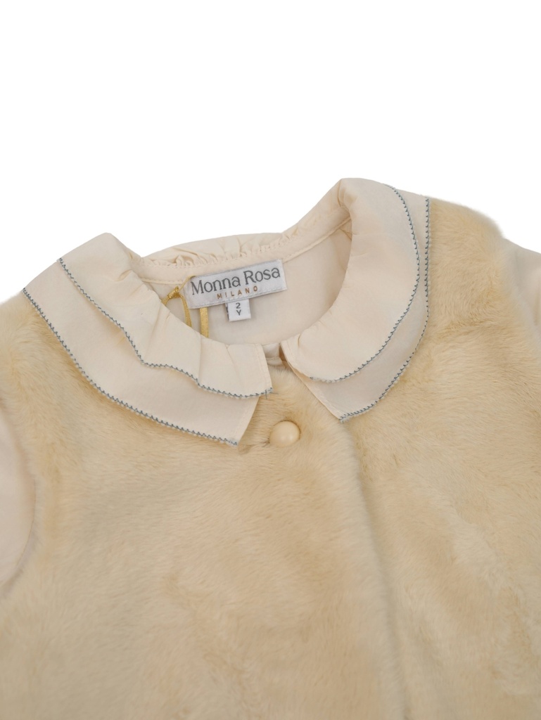 25631  KIZ MONTLU 3'LÜ TAKIM EKRU