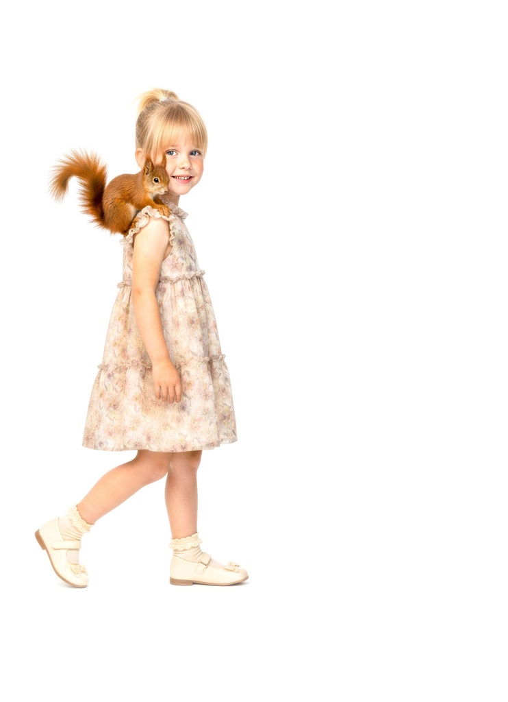 26219 فستان منقوش