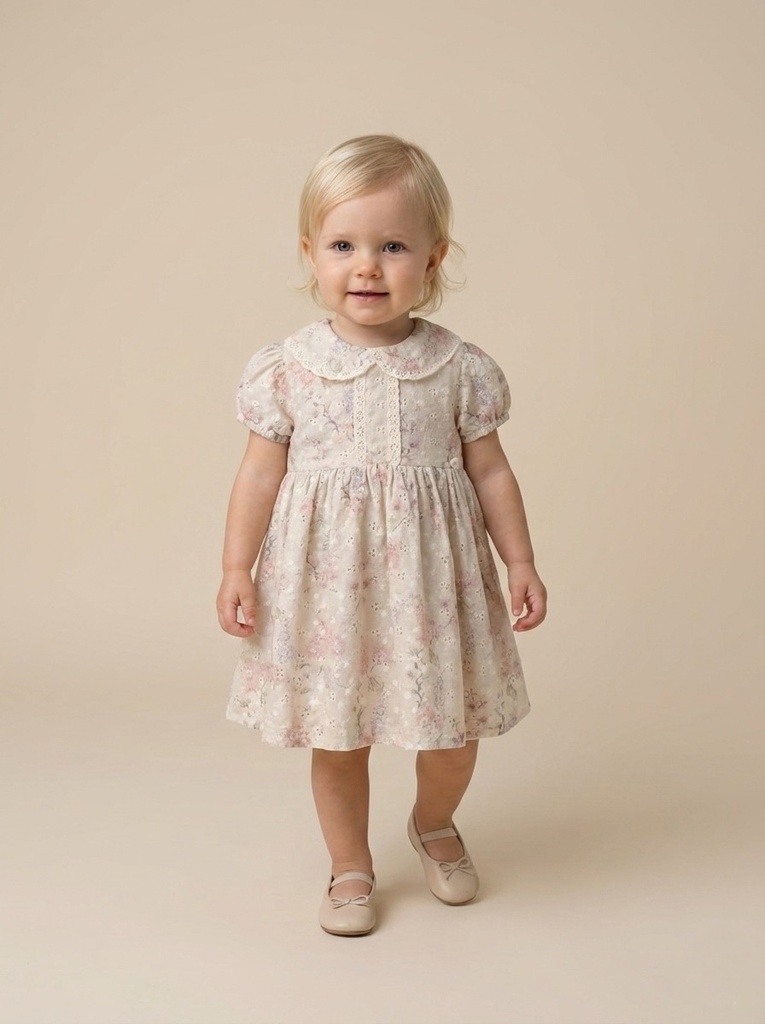 26020 BABY COLLAR DRESS PATTERNED