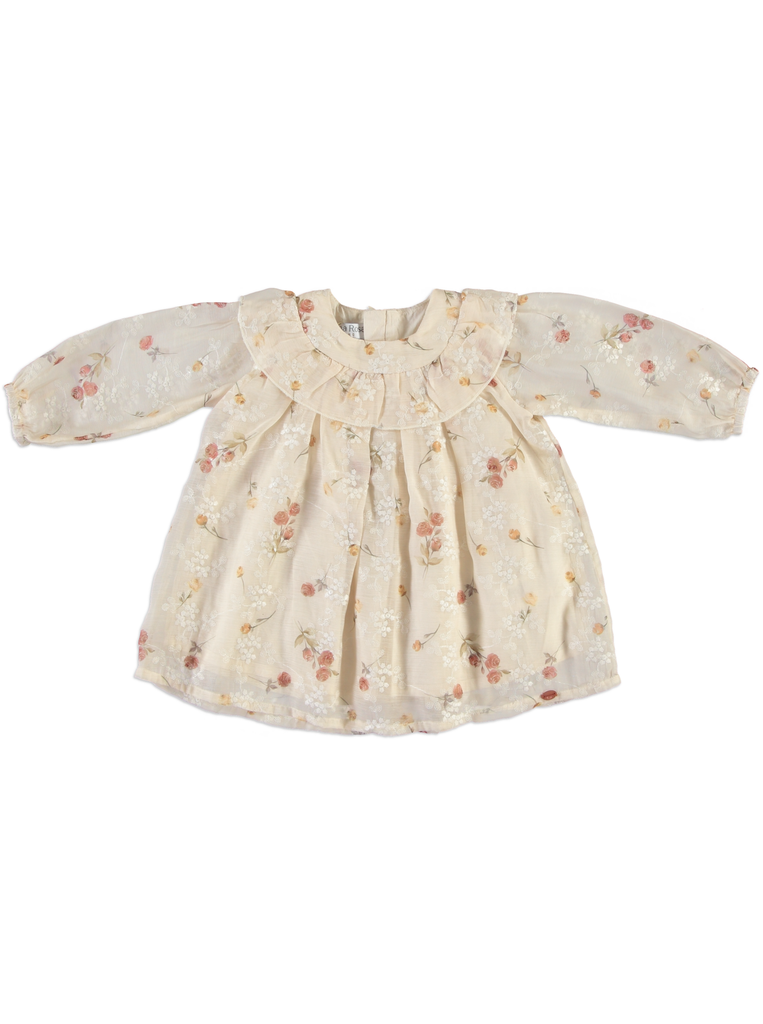 25515 Embroidered Printed Dress