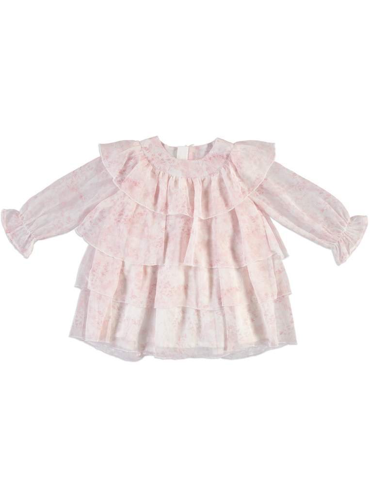 25617 Layered Tencel Dress - Pink