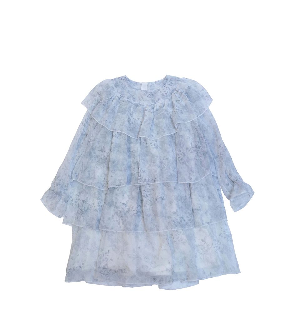 25717 Layered Tencel Dress - Blue