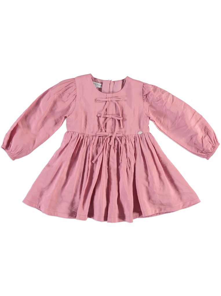 25618 with Ribbon Detail Dress - Pink
