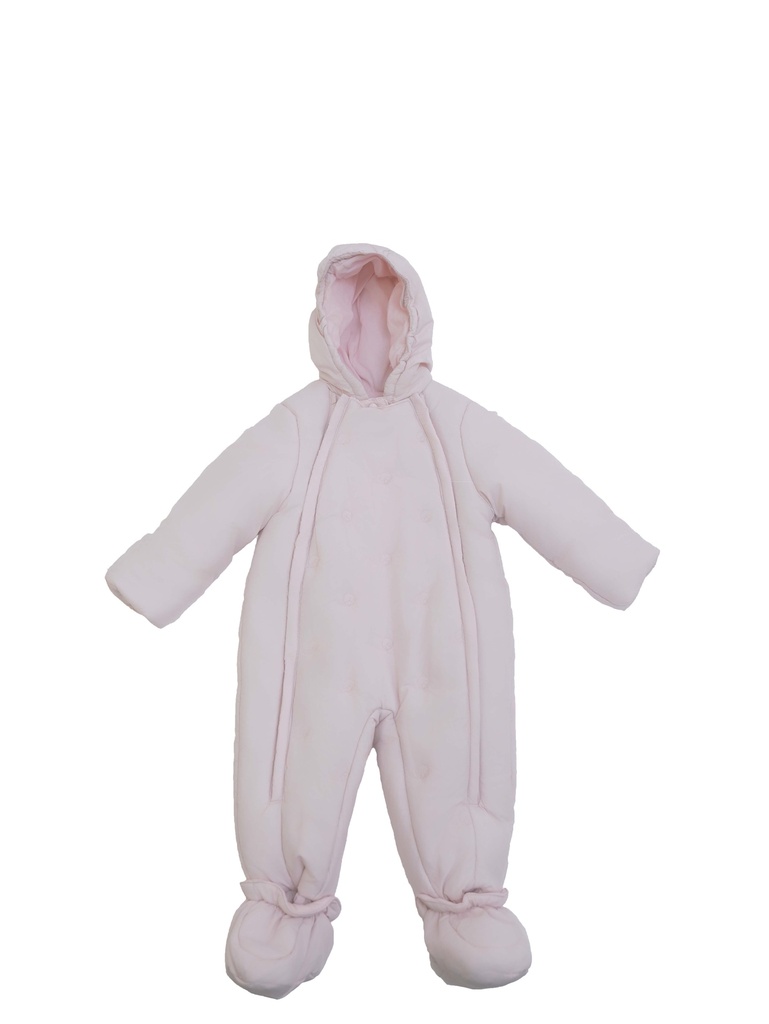 25931 Spacesuit with Bird Embroidery - Pink