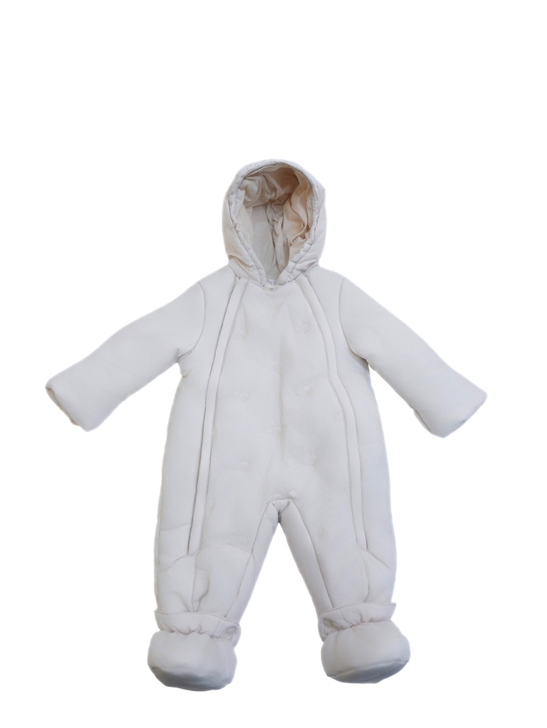 25931 Spacesuit with Bird Embroidery - Beige