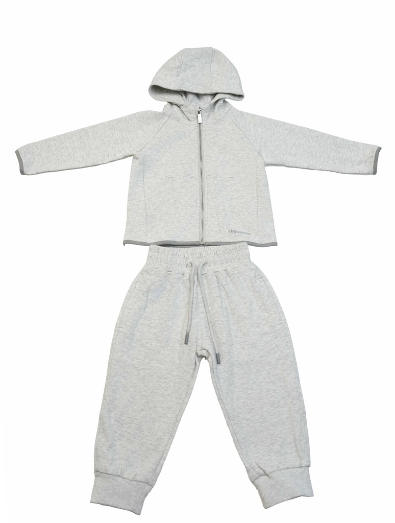 25635 Unisexe Basique Survêtement Ensemble Gris