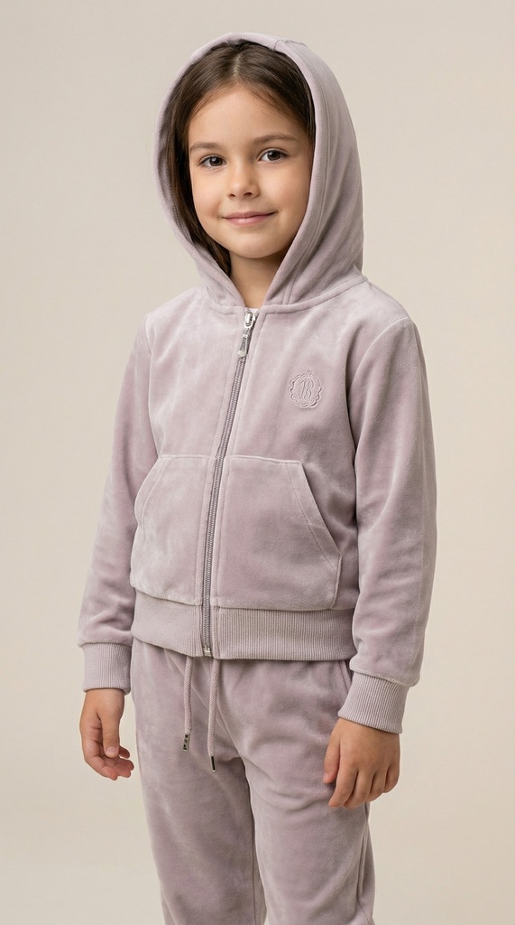 26231 Velours Survêtement Ensemble Beige