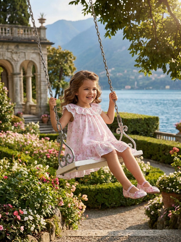 26102 Guipure Détaillé Robe Rose