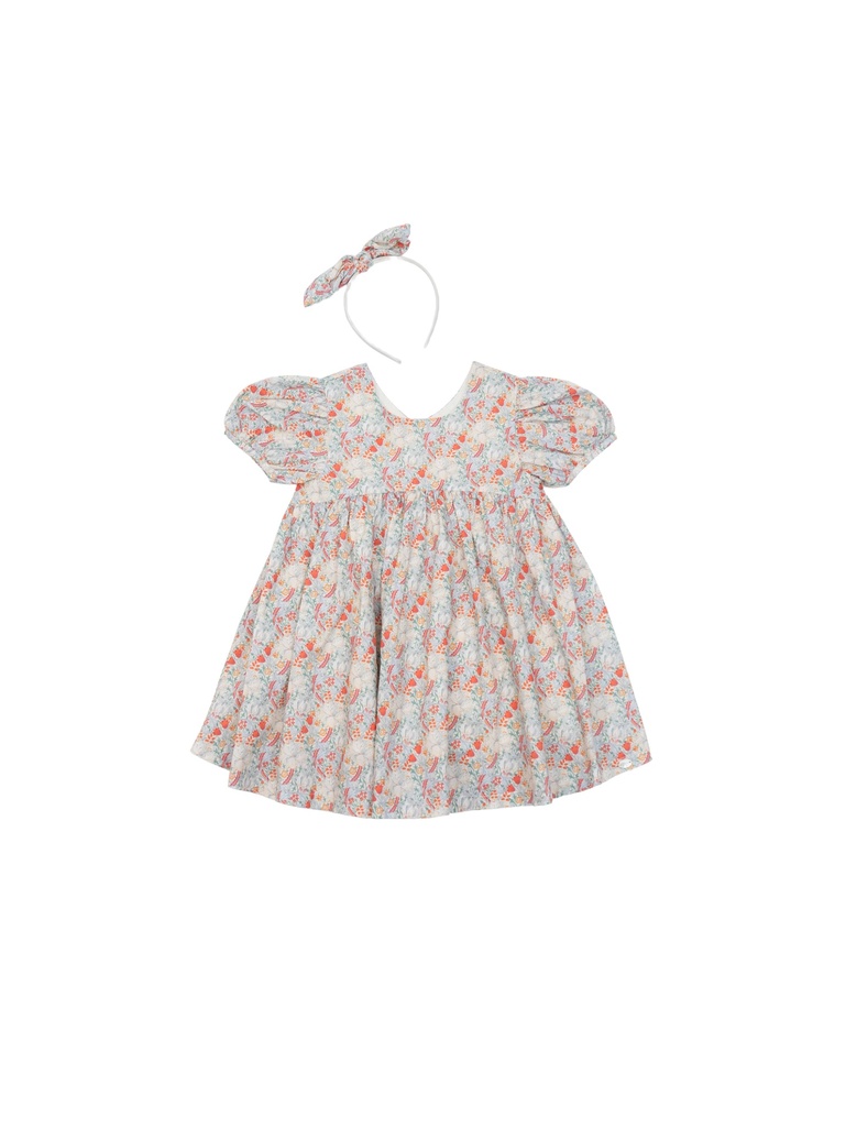 26108 Red Motif tulipe Détaillé Robe À motif