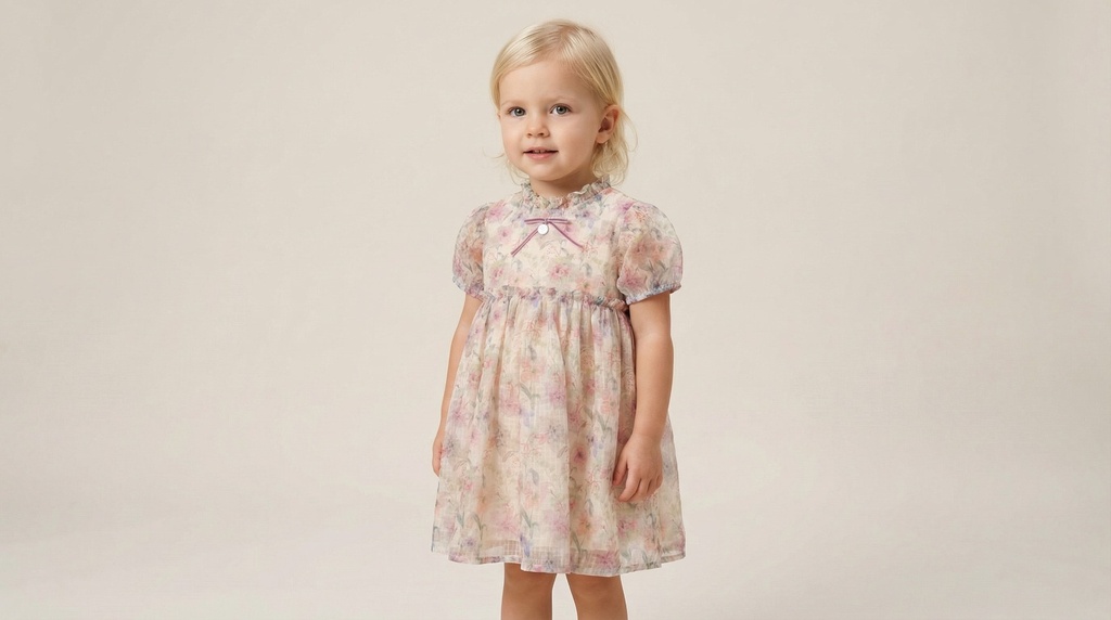 26119 Pink Floral Dress Patterned