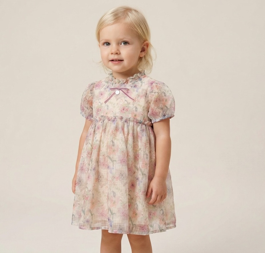 26119 Rose À fleurs Robe À motif