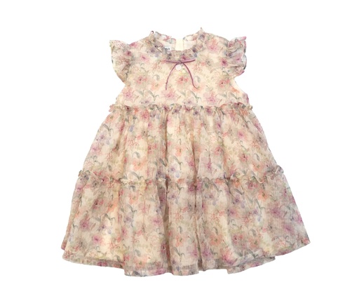 26119 Pink Floral Dress Patterned