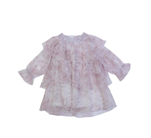 25517 Layered Tencel Dress - Pink