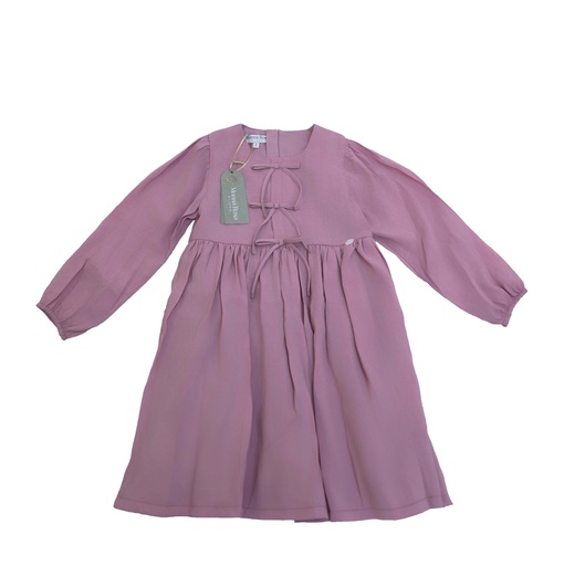 25718 with Ribbon Detail Dress - Pink