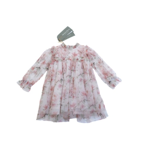 25519 Tulle with Rose Pattern Dress