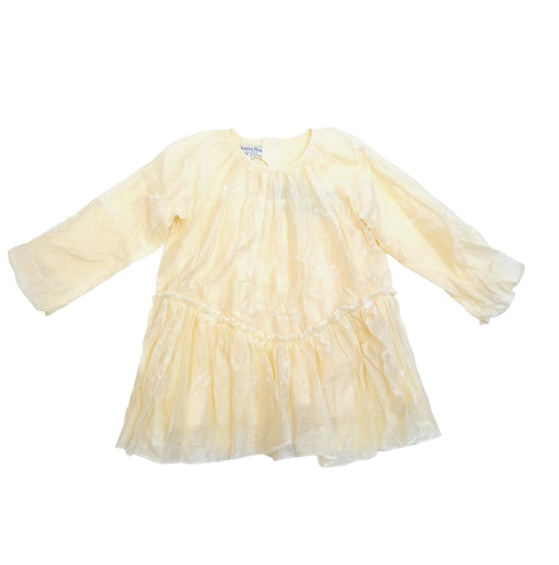 25621 بطباعة فلوك لامعة فستان - سكري