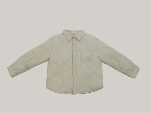 25628 Pocketed Coat with Collar - Ecru
