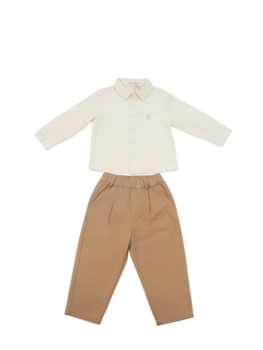 25734 Boy 2-Piece Set Beige