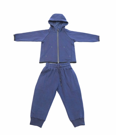 25635 Unisexe Basique Survêtement Ensemble Bleu marine