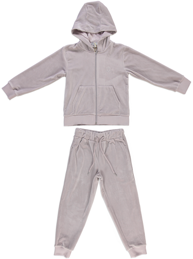 26131 Velours Survêtement Ensemble Beige