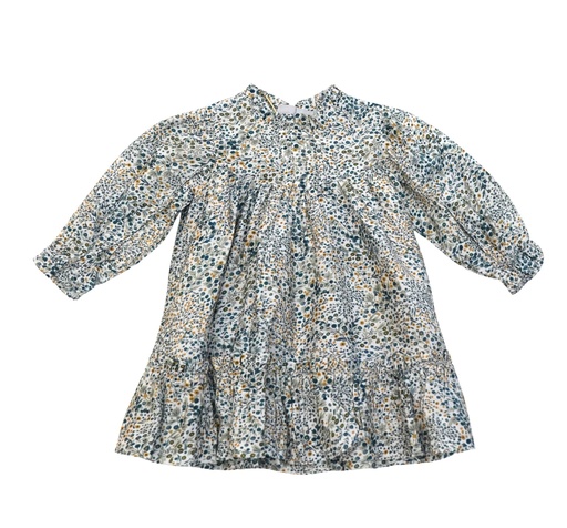 26009 Col droit À fleurs Robe À motif