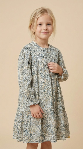 26209 Col droit Robe À motif